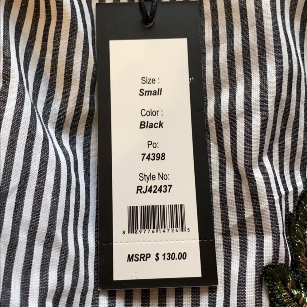 Striped Embroidered Dress - Picture 4 of 4